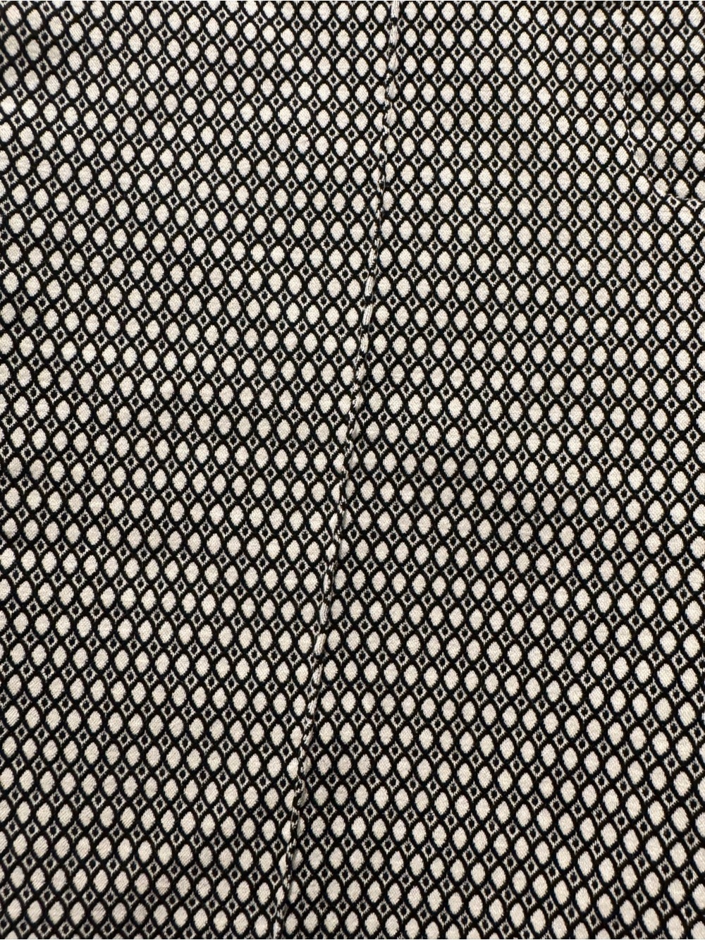 Jules & Leopold Black & White Micro‑Geometric Ankle Pants Old Money Classic - Picture 3 of 8